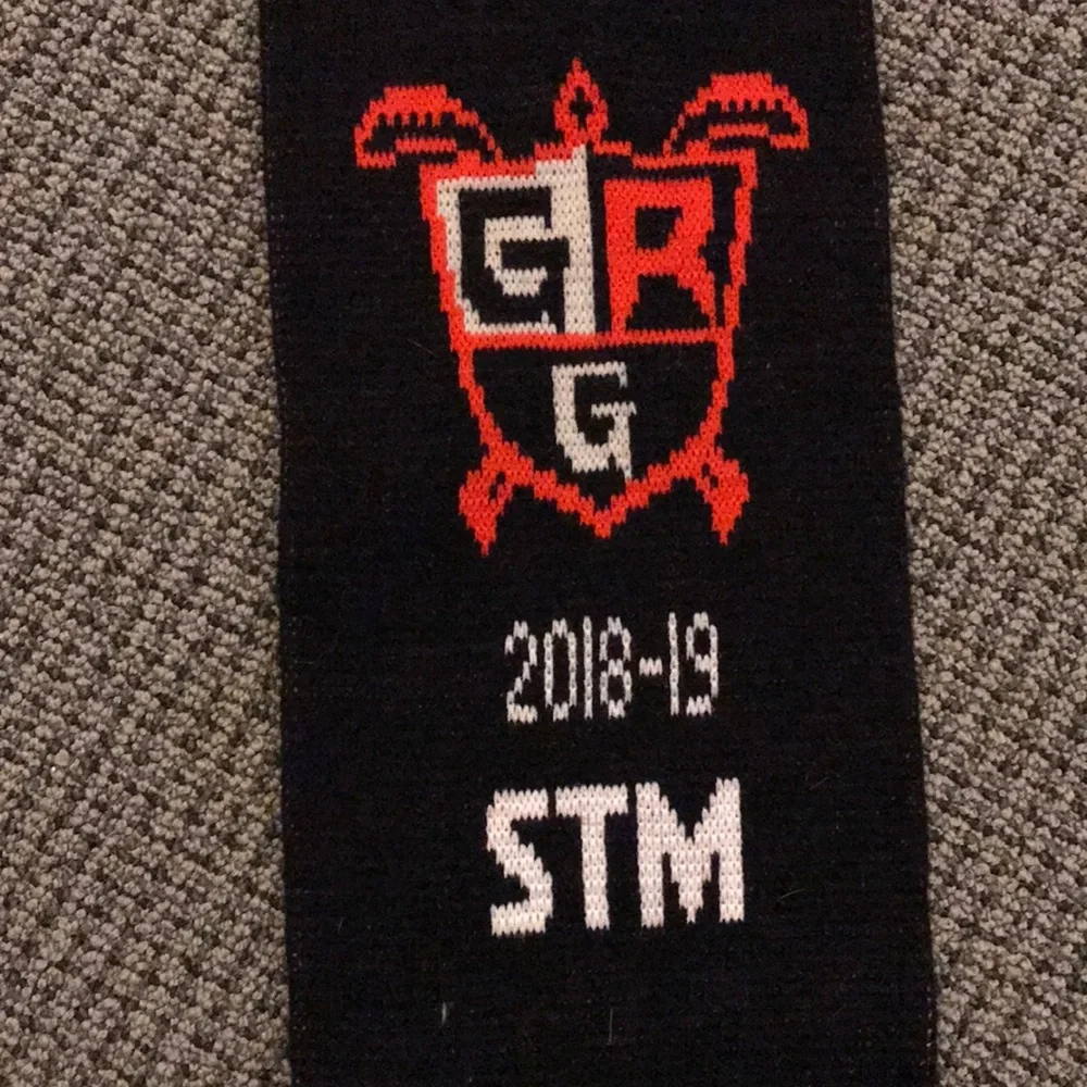 2018-19 GR Griffins Black and White‎ Team Scarf